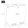 Abfalleimer 2x30L N°904 Silber