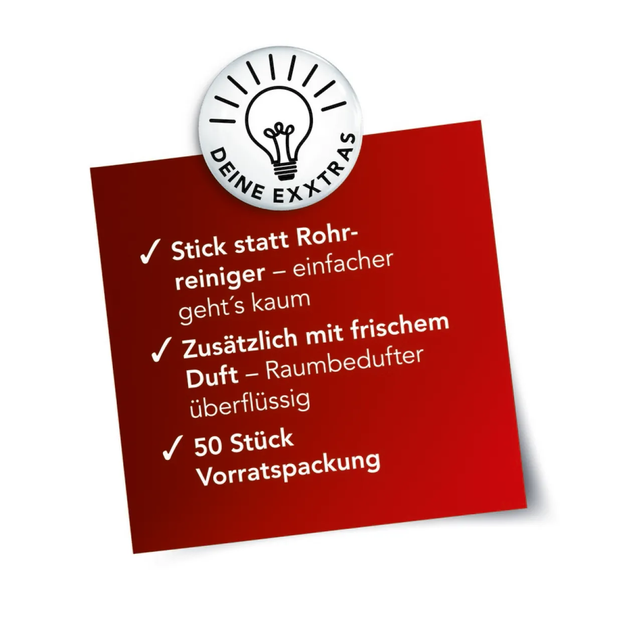 Abfluss-Sticks 50er-Pack - Meeresbrieseduft