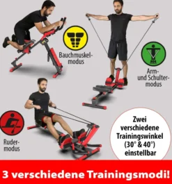 AbRowing Rudergerät & Bauchtrainer