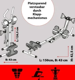 AbRowing Rudergerät & Bauchtrainer