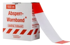 Absperrband 100 m rot weiß