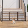 Absperrgitter für Hunde Kiefernholz Braun 185 x 36 x 71 cm
