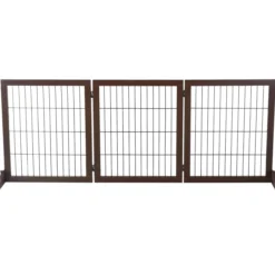 Absperrgitter für Hunde Kiefernholz Braun 185 x 36 x 71 cm