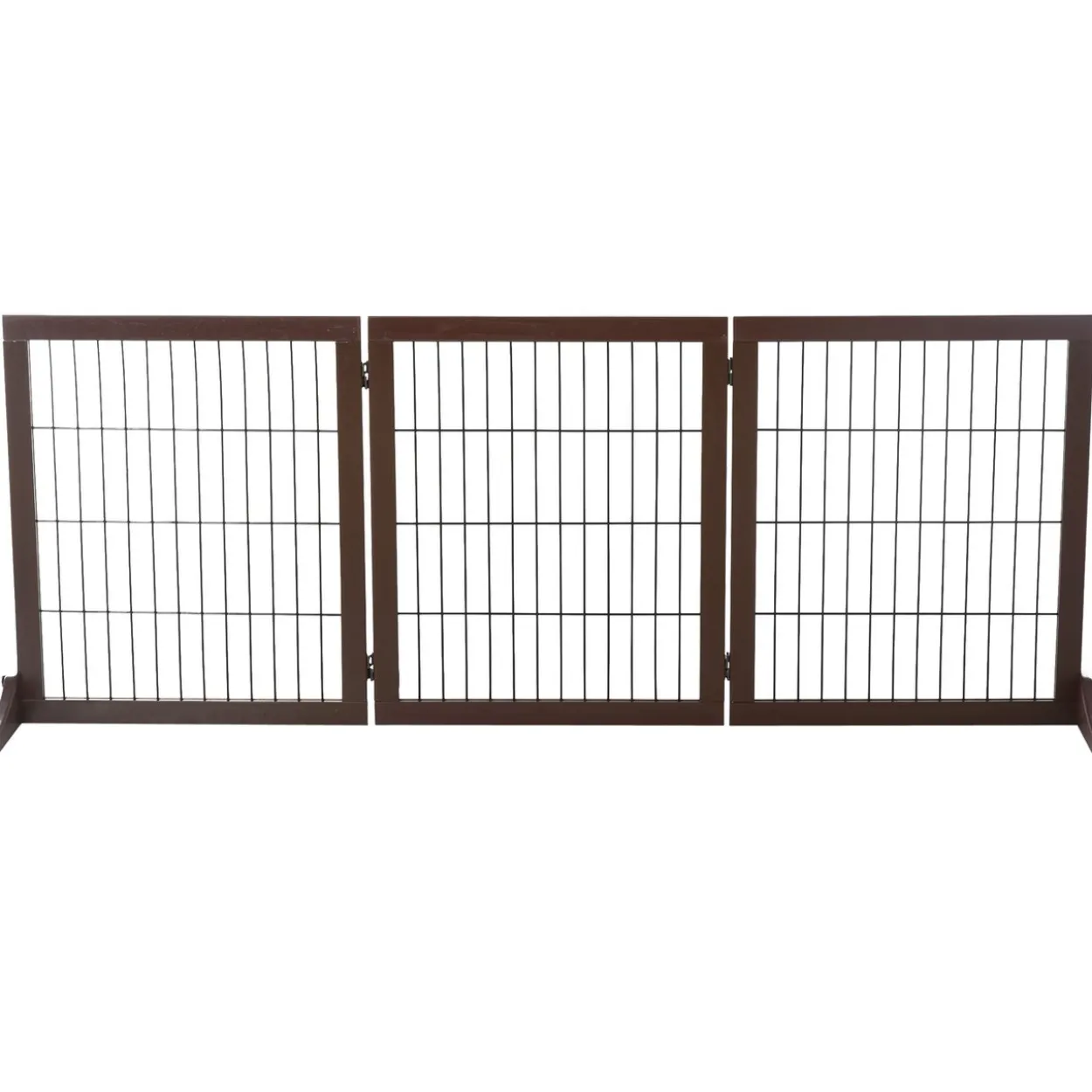 Absperrgitter für Hunde Kiefernholz Braun 185 x 36 x 71 cm