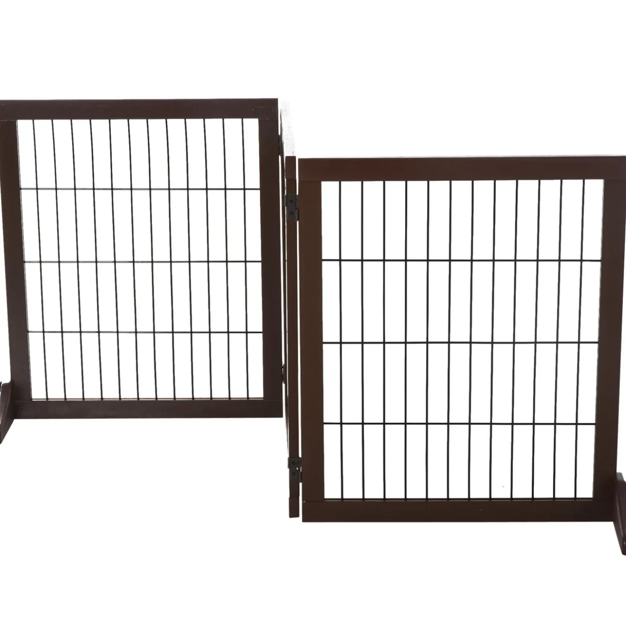 Absperrgitter für Hunde Kiefernholz Braun 185 x 36 x 71 cm