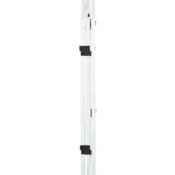 Absperrgitter für Hunde Schutzgitter Hundegitter Türschutzgitter Weiß 155 x 1,5 x 76 cm