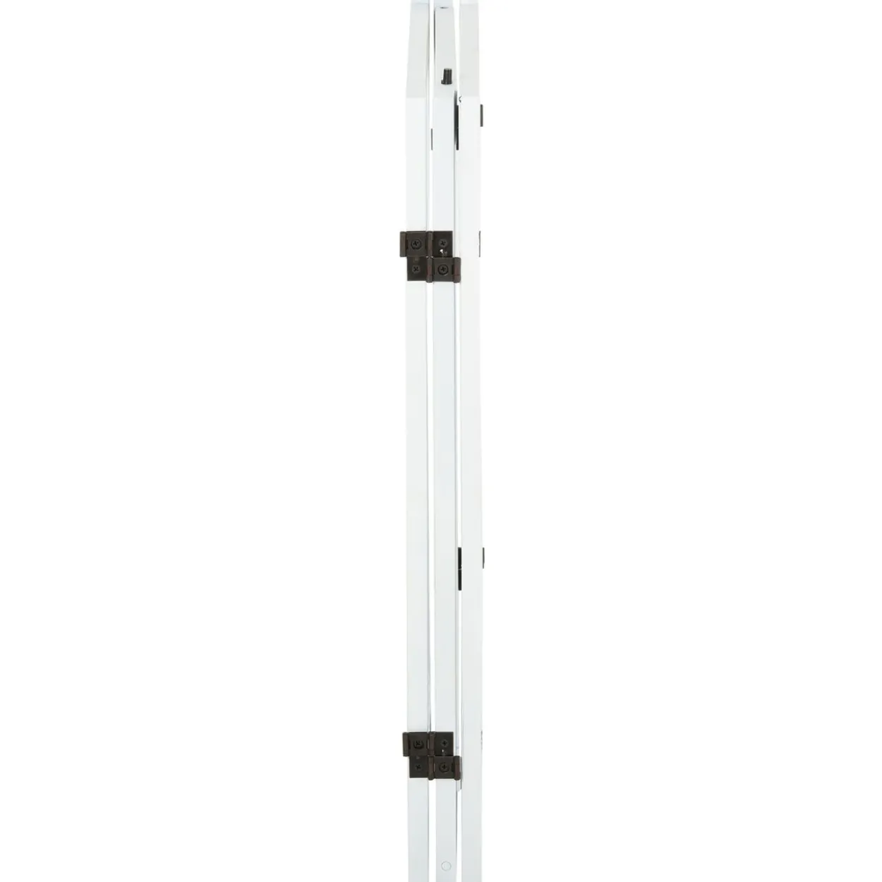 Absperrgitter für Hunde Schutzgitter Hundegitter Türschutzgitter Weiß 155 x 1,5 x 76 cm