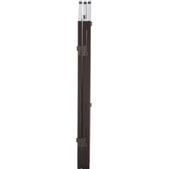 Absperrgitter für Hunde Schutzgitter Hundegitter Türschutzgitter Dunkelbraun 155 x 1,5 x 76 cm