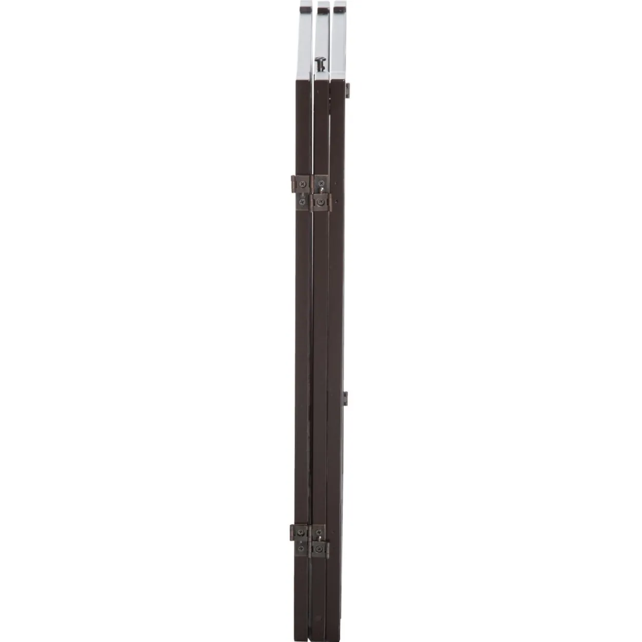 Absperrgitter für Hunde Schutzgitter Hundegitter Türschutzgitter Dunkelbraun 155 x 1,5 x 76 cm