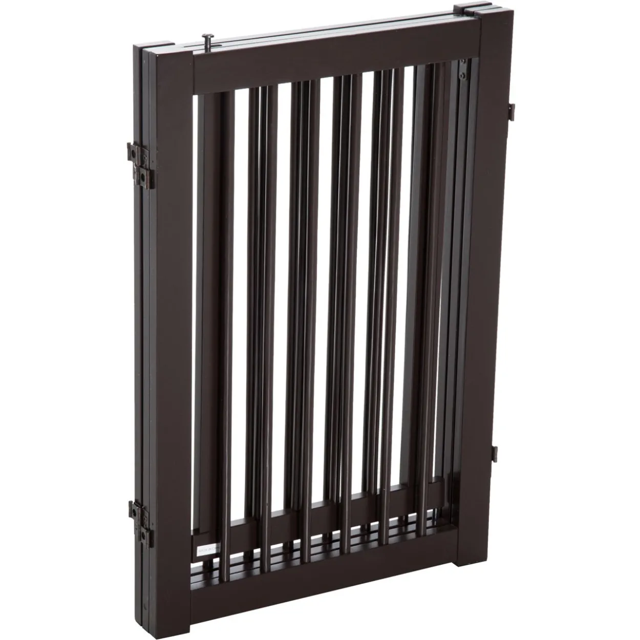 Absperrgitter für Hunde Schutzgitter Hundegitter Türschutzgitter Dunkelbraun 155 x 1,5 x 76 cm