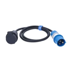Adapterkabel 1,5 m CEE Stecker auf Schweizer SEV Kupplung Typ 23, Außenbereich IP44