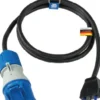 Adapterkabel 1,5m Italienischer Stecker Typ L auf CEE Kupplung mit Spannungsanzeige, IP44