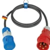 Adapterleitung 1,5 m CEE Stecker 5-polig auf CEE Kupplung, Außenbereich IP44