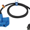 Adapterleitung 1,5 m Schukostecker auf CEE Kupplung mit Schukodose, Außenbereich IP44