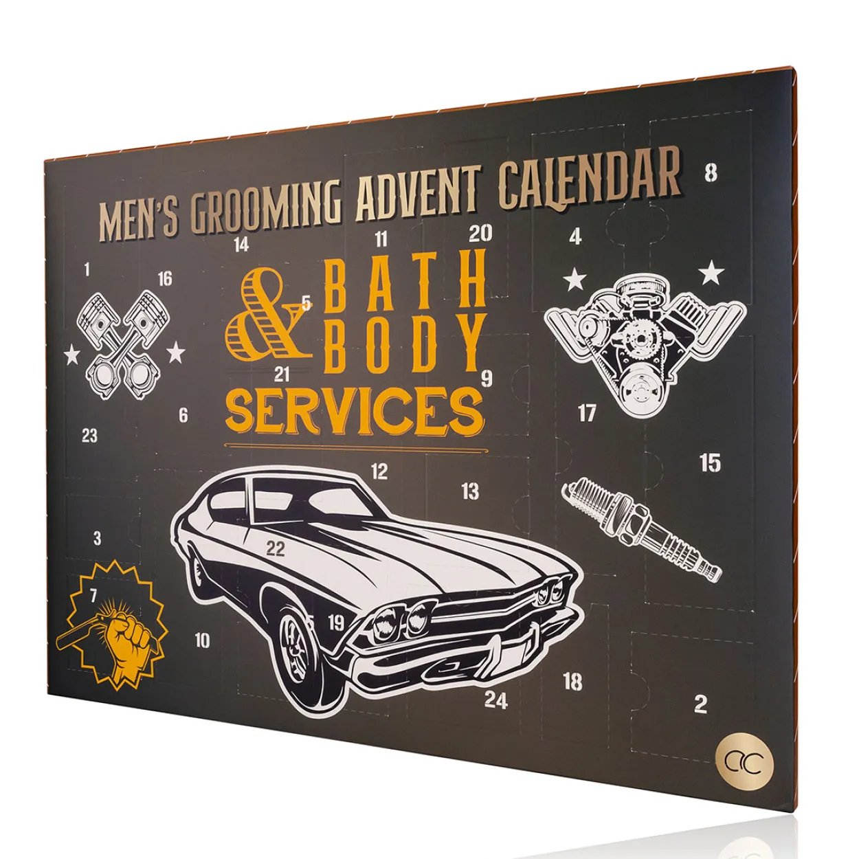 Adventskalender BATH & BODY SERVICES in rechteckiger Box