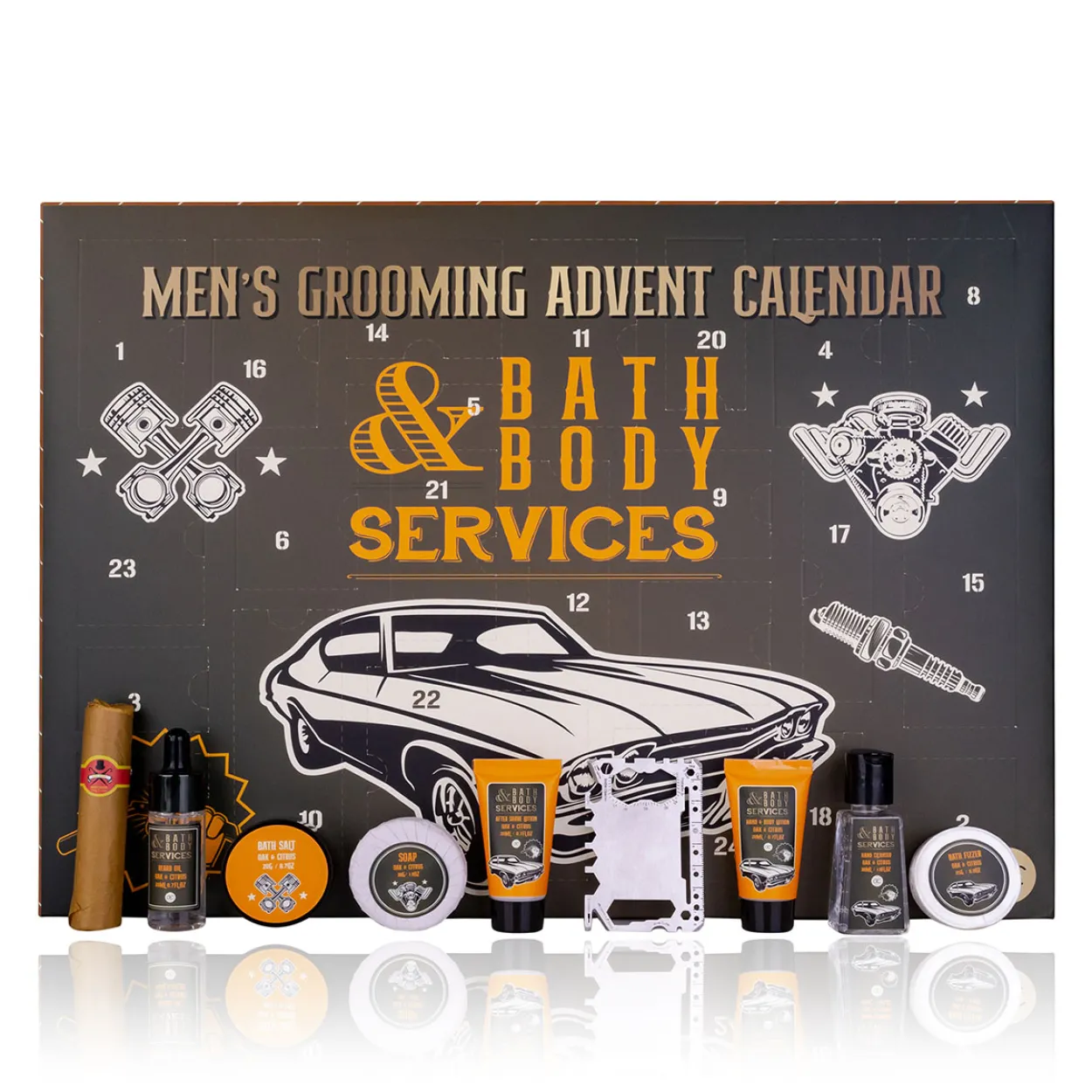 Adventskalender BATH & BODY SERVICES in rechteckiger Box