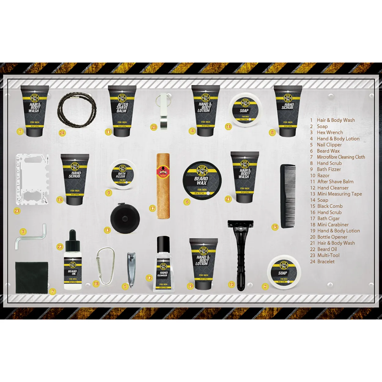 Adventskalender FOR MEN - BATH & BODY TOOLS in Box