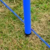 Agility-Übungs-Set Slalom-Hürden-Sprungring 3 in 1 Hundesport Trainingsplatz PE Blau+Rot