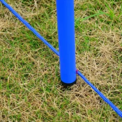 Agility-Übungs-Set Slalom-Hürden-Sprungring 3 in 1 Hundesport Trainingsplatz PE Blau+Rot