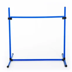 Agility Hürdenset Slalom Stangen Hunde Training Set 4 x Hürden Blau