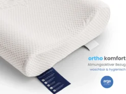 AH Ortho Comfort Visco-Memory Nackenstützkissen – 51x42 cm