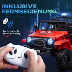 AIYAPLAY Elektro Kinderauto, Geländewagen mit 2,4G Fernbedienung, 3-5 km/h