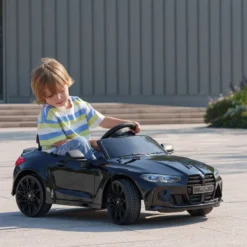 AIYAPLAY Kinder Elektroauto 12V Kinderfahrzeug mit 2,4G-Fernbedienung Schwarz
