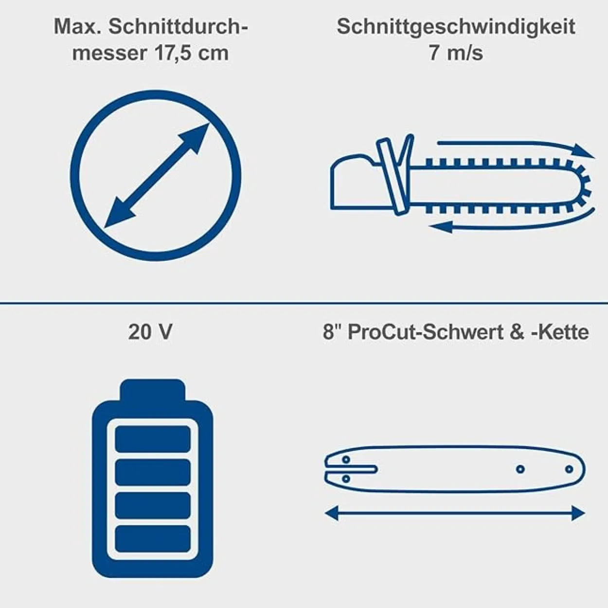 Akku-Baumpflegesäge BC-TCS200-X - Set L