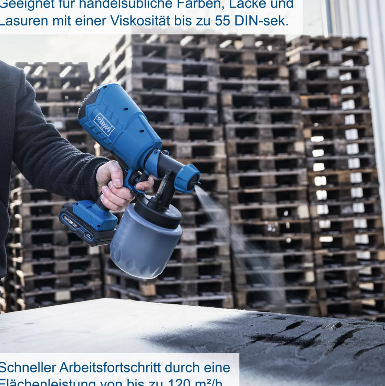 Akku-Farbsprühsystem C-APS700-X - Set S