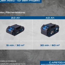 Akku-Farbsprühsystem C-APS700-X - Set S