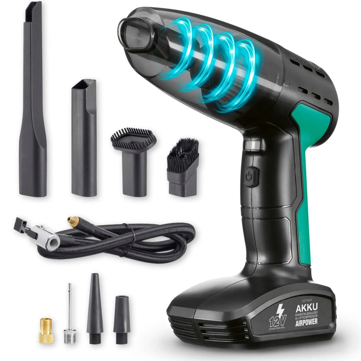 Akku-Handstaubsauger 11,1V schwarz/grün