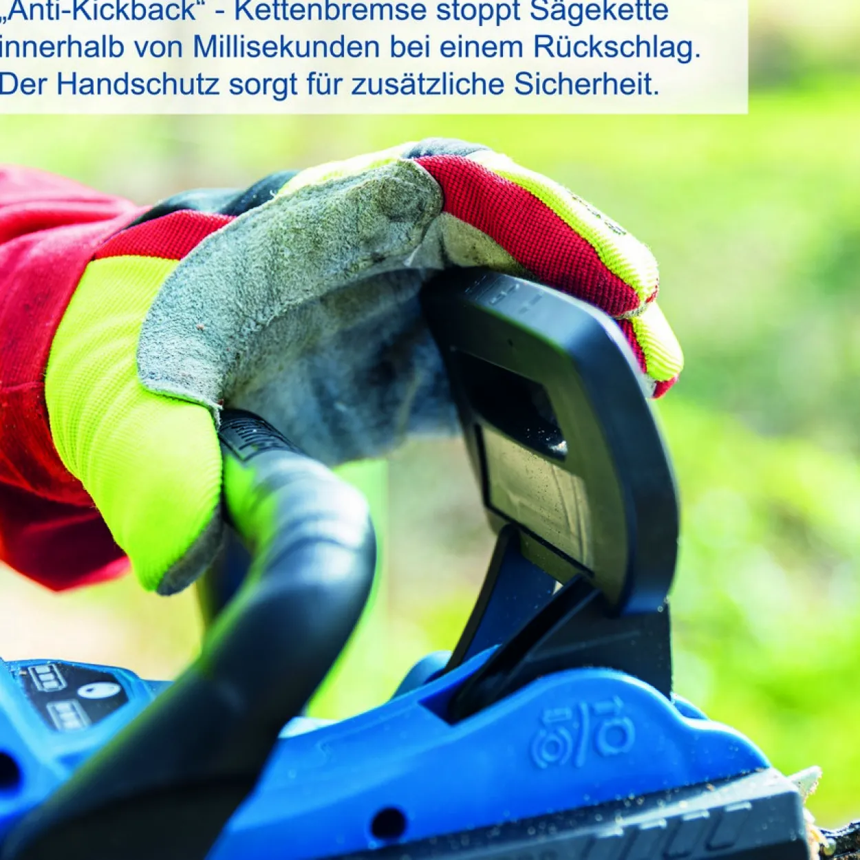 Akku-Kettensäge 40 V "brushless BC-CS355Duo-X – SET L2" Inklusive 2 x 20 V Akkus und Doppelladegerät