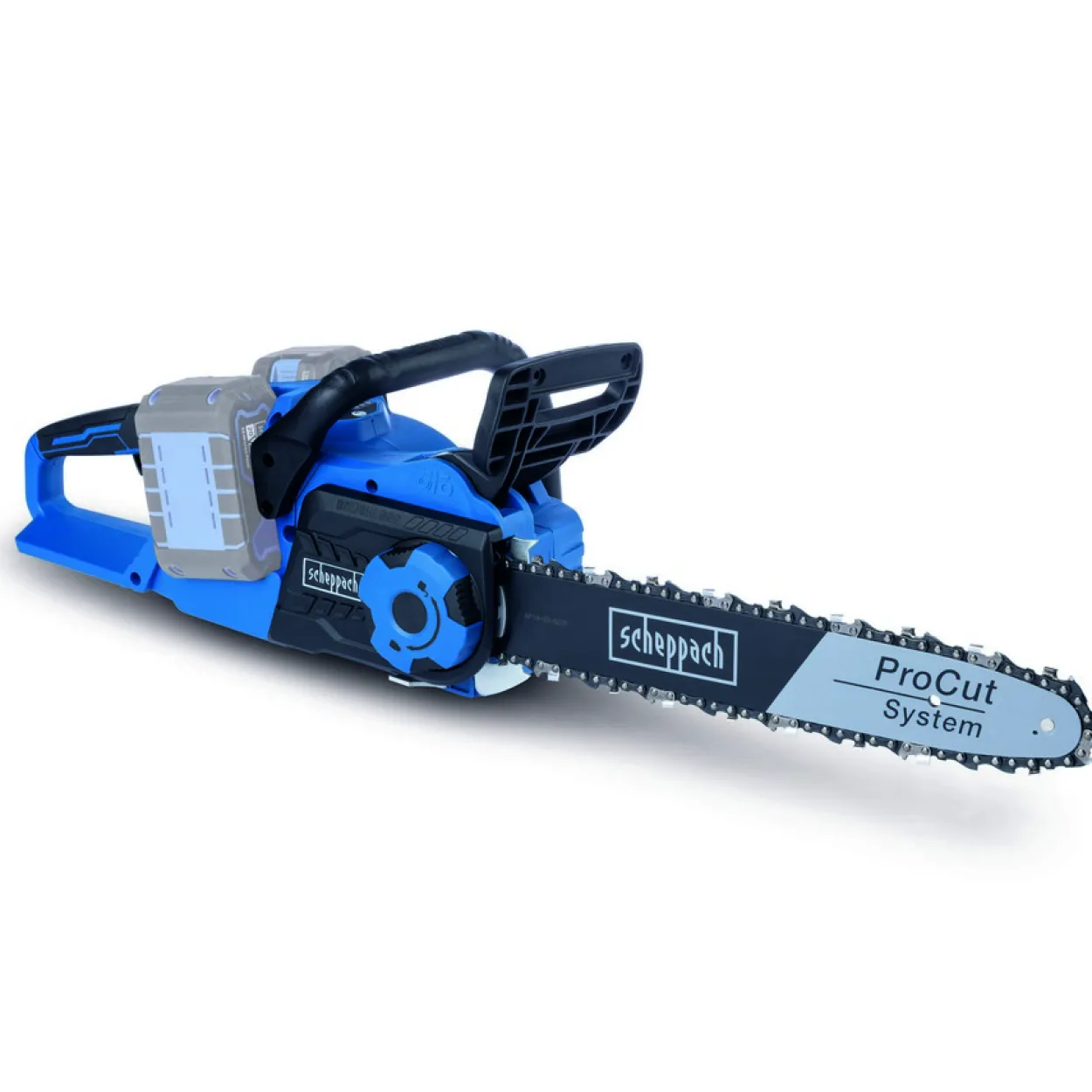 Akku-Kettensäge 40 V "brushless BC-CS355Duo-X – SET L2" Inklusive 2 x 20 V Akkus und Doppelladegerät