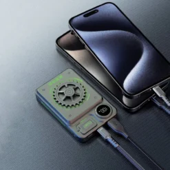 Akkulader tragbar Dudao K24 USB-A / USB-C 10000mAh Powerbank - Grau - 22,5W
