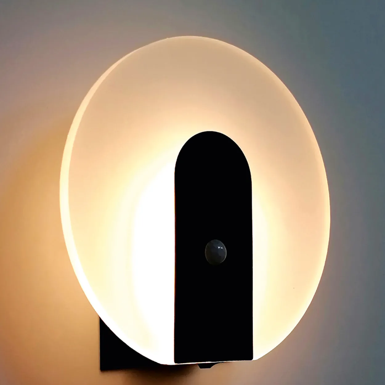Akku-LED-Sensorwandleuchte - Rund