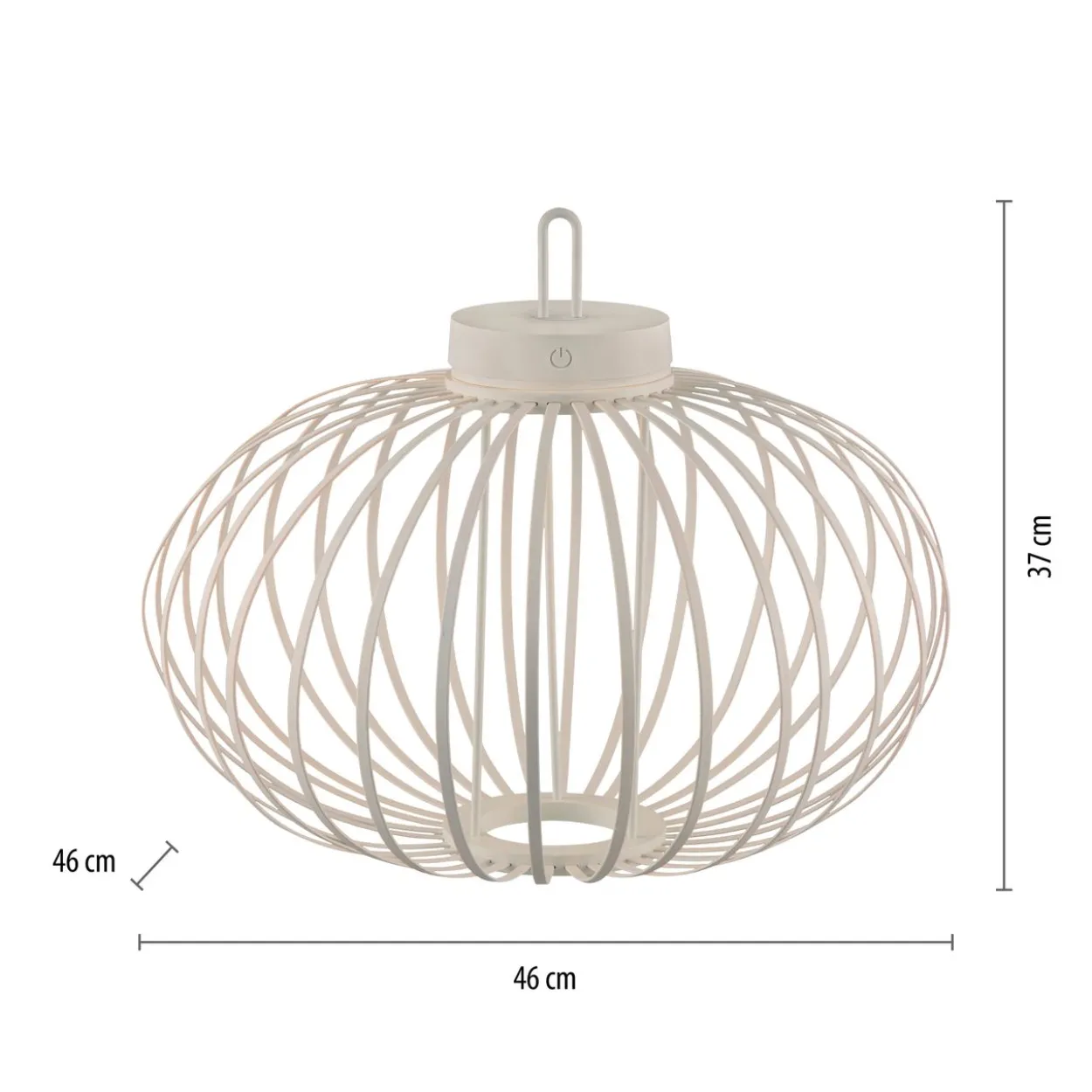Akku Pendelleuchte AKUBA, 1x LED-Board/1,50Watt/2700Kelvin, IP44, Greige