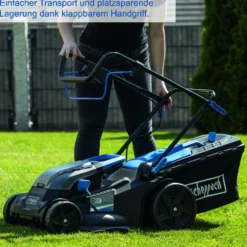 Akku-Rasenmäher BC-MP380-X - SET S4 inkl. 4x 2Ah Akku + Doppelladegerät