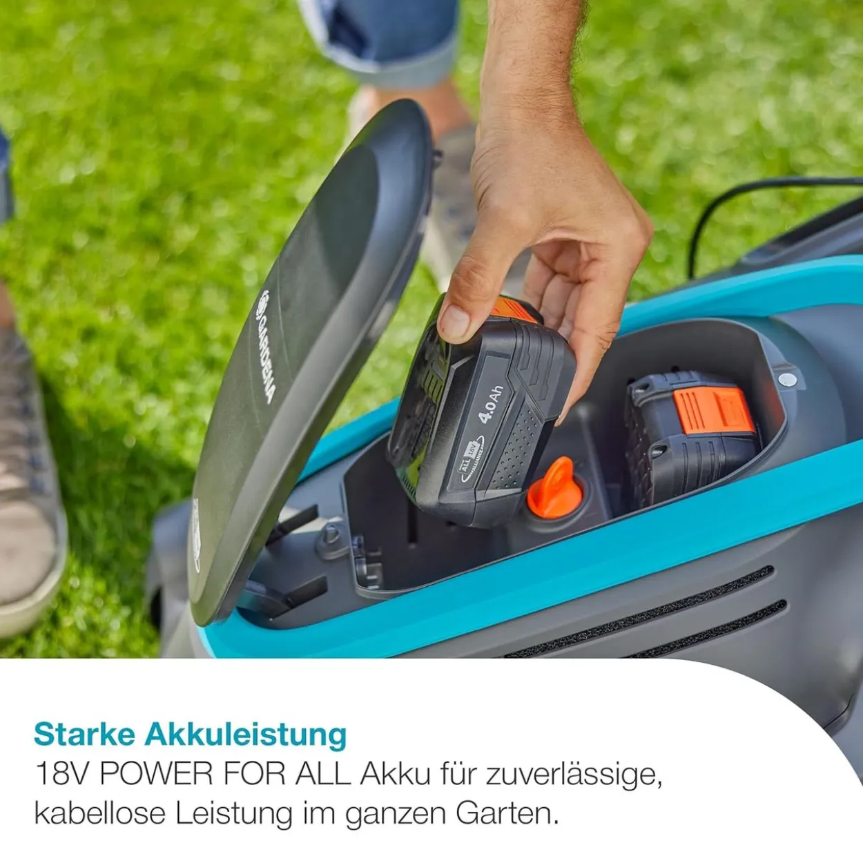 Akku-Rasenmäher PowerMax Duo 46/36V P4A Set 4.0