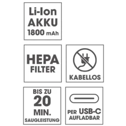 Akkusauger 3 in 1