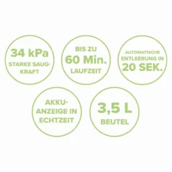 Akku-Zyklon-Staubsauger
