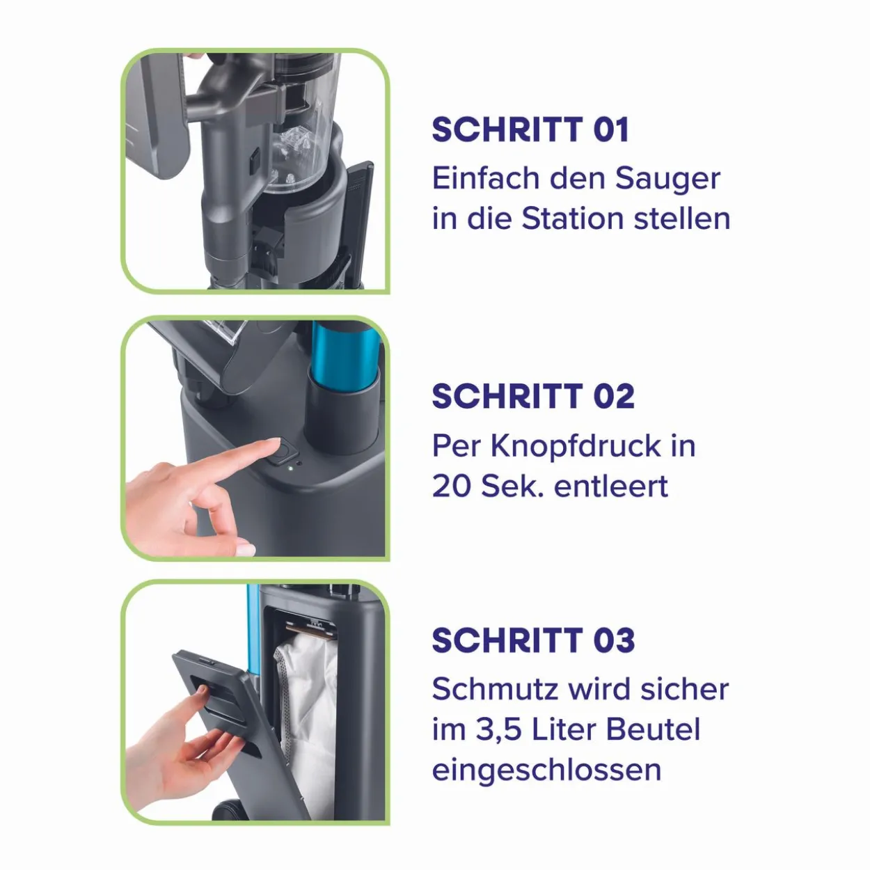 Akku-Zyklon-Staubsauger
