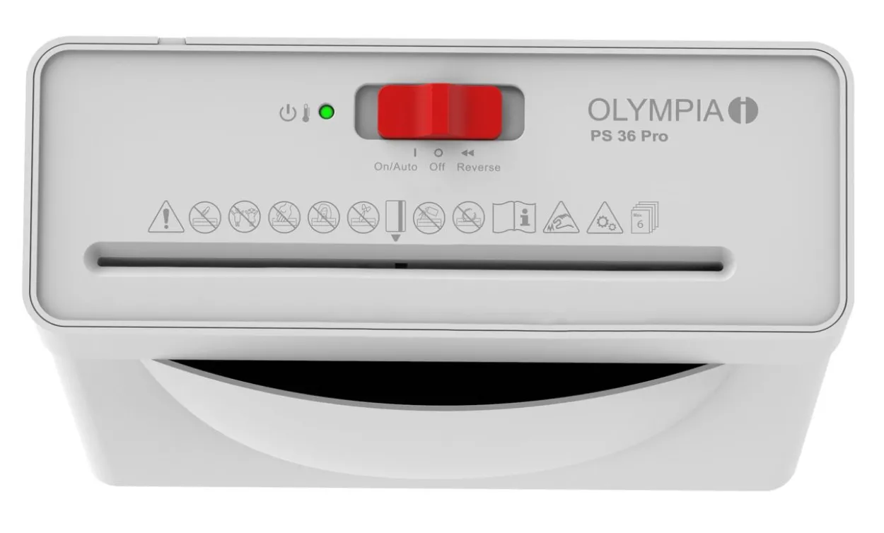 Aktenvernichter OLYMPIA PS 36 Pro, weiß