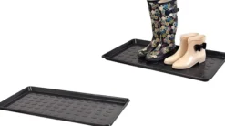 Aktions-Set: 2 x XL Mehrzweckablage, Schuhablage aus Kunststoff in Schwarz