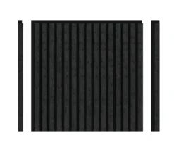 Akustikpaneel Matt-Schwarz, 3-seitig, 4 Stk à 600×600×21,5 mm/1,44m² – Wolkenoptik