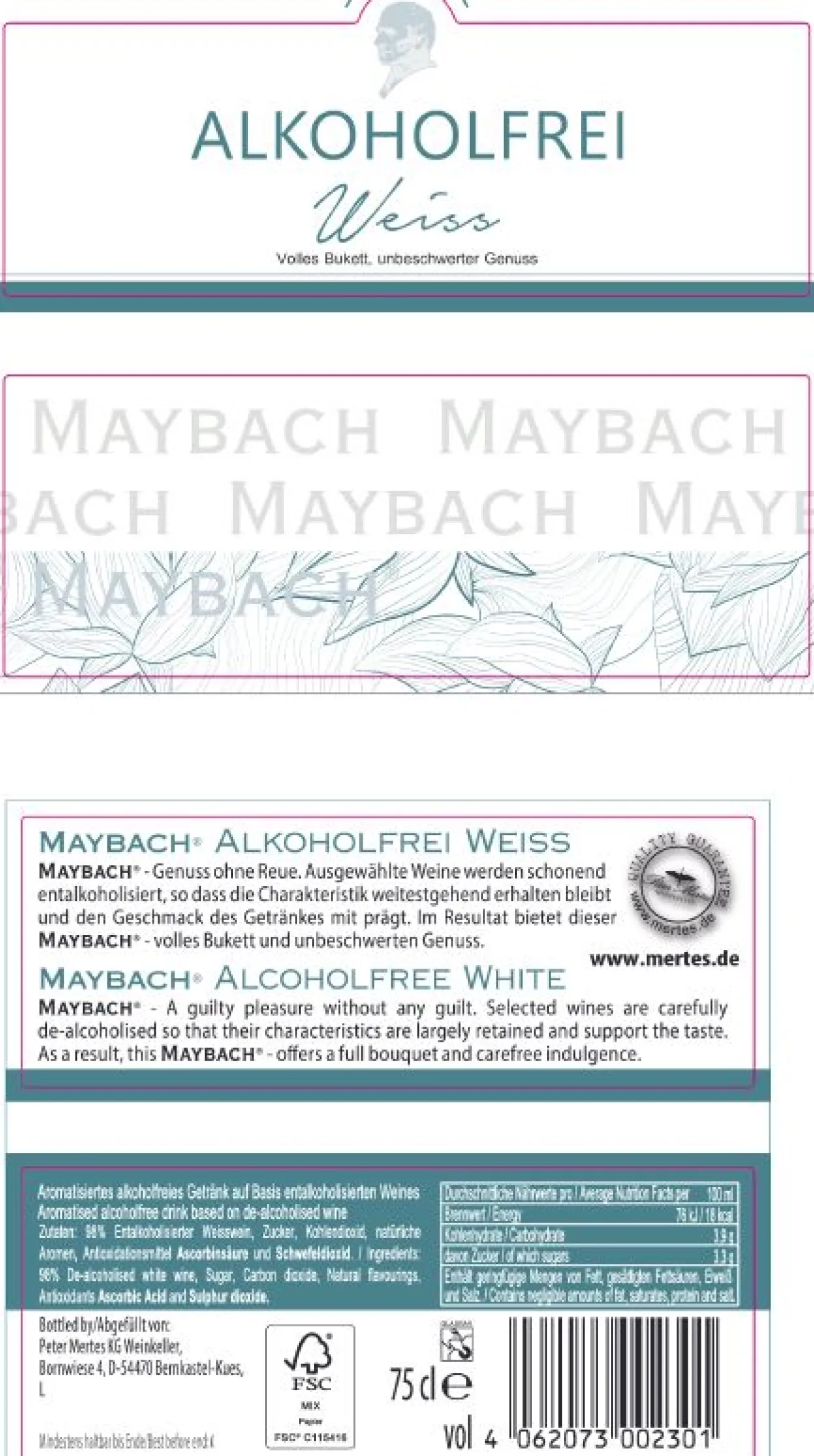 alkoholfreier Weißwein