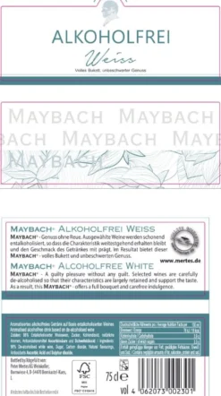 alkoholfreier Weißwein - 6er Karton