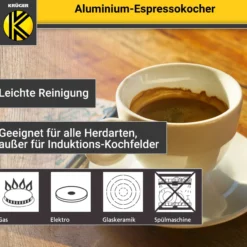 Alu-Espressokocher ITALIANO, 3 Tassen