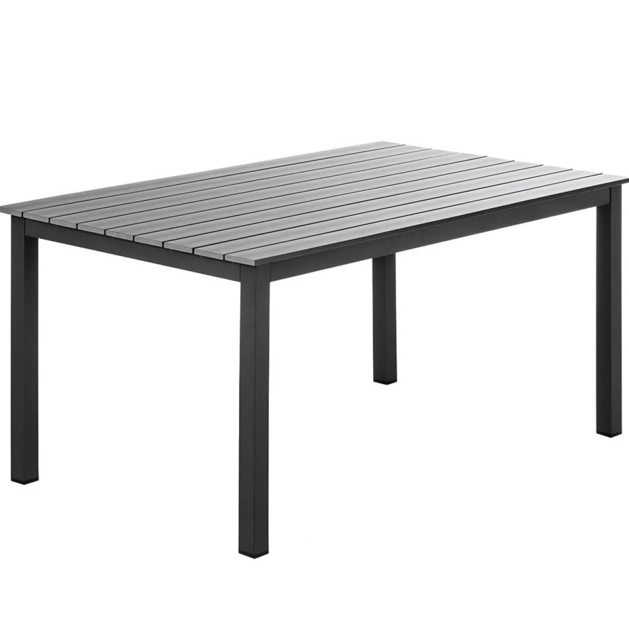 Alu-Gartentisch "Genua", Grau-Anthrazit SE