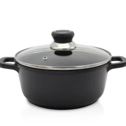 Aluguss Fleischtopf DELTA mit Deckel, 24 cm