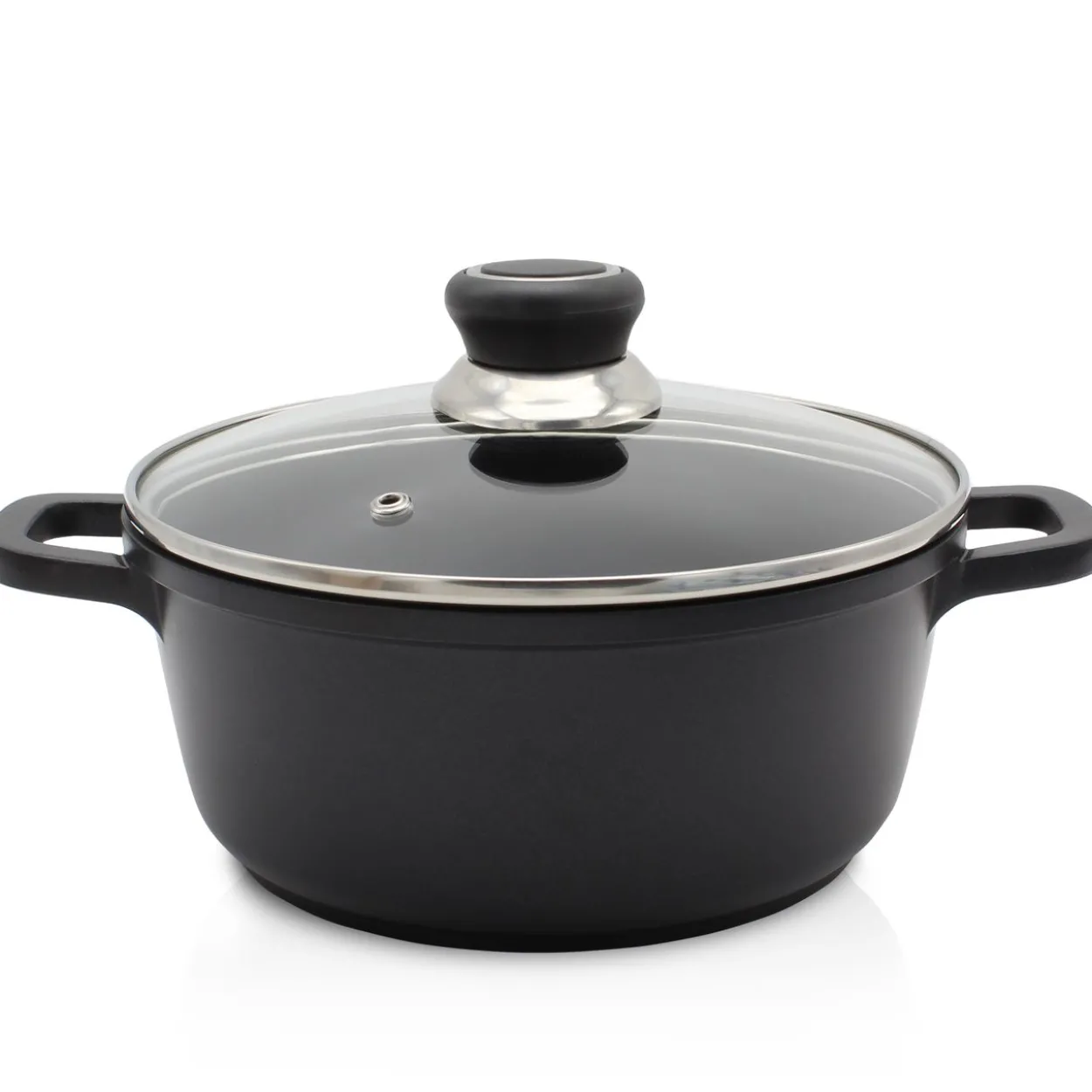 Aluguss Fleischtopf DELTA mit Deckel, 24 cm